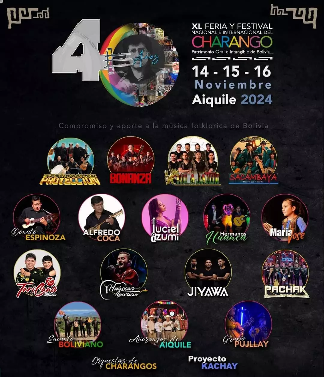 40° VERSIÓN DE FERIA Y FESTIVAL NACIONAL E INTERNACIONAL DEL CHARANGO AIQUILE 2024