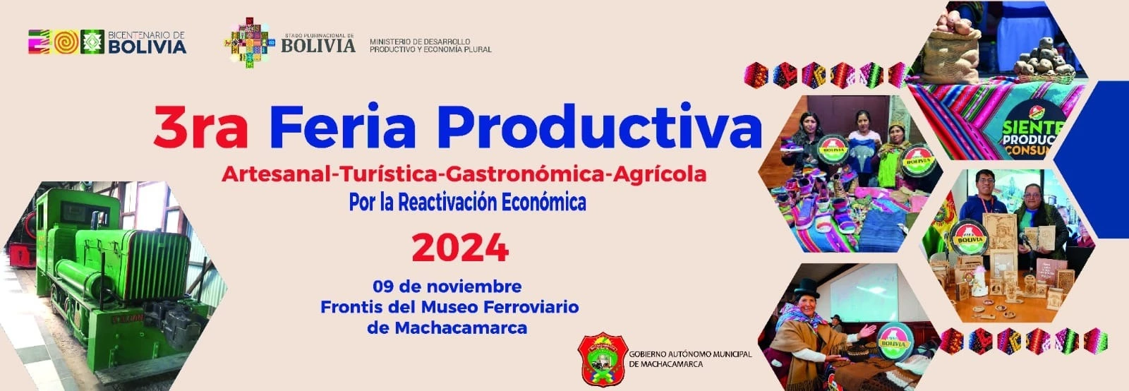 MUNICIPIO DE MACHACAMARKA ANUNCIA III FERIA PRODUCTIVA Y GASTRONÓMICA 2024